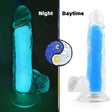 Dildo Glow Blau 15 x 4,5 cm