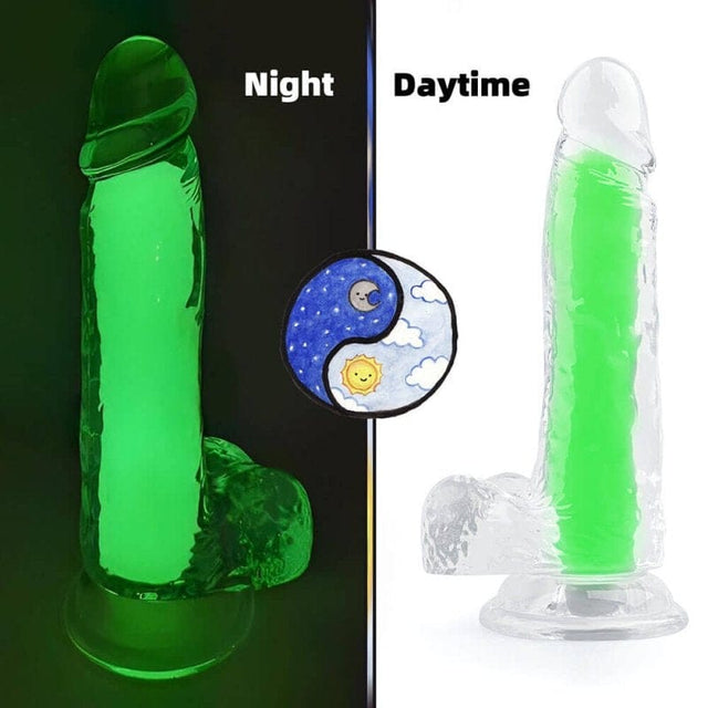Dildo Glow Grün 15 x 4,5 cm