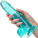 Dildo Große Königin Blau 15,25 x 3,75 cm – Ansicht 4