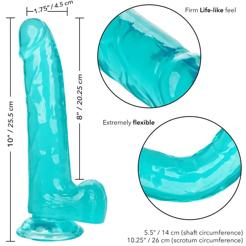 Dildo Große Königin Blau 20,25 x 4,5 cm – Ansicht 6