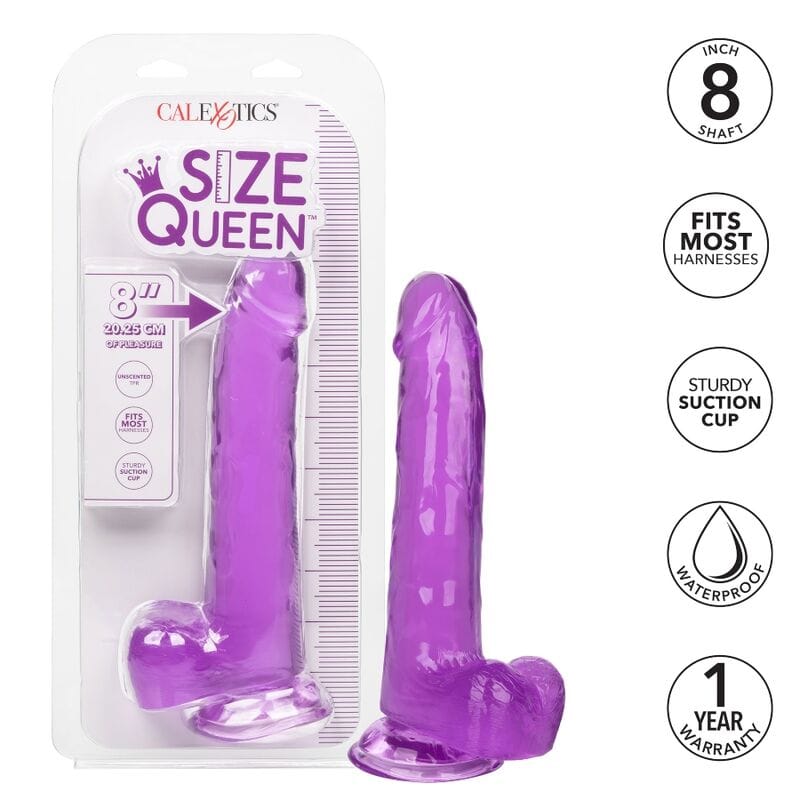 Dildo Große Königin Lila 20,25 x 4,5 cm – Ansicht 2