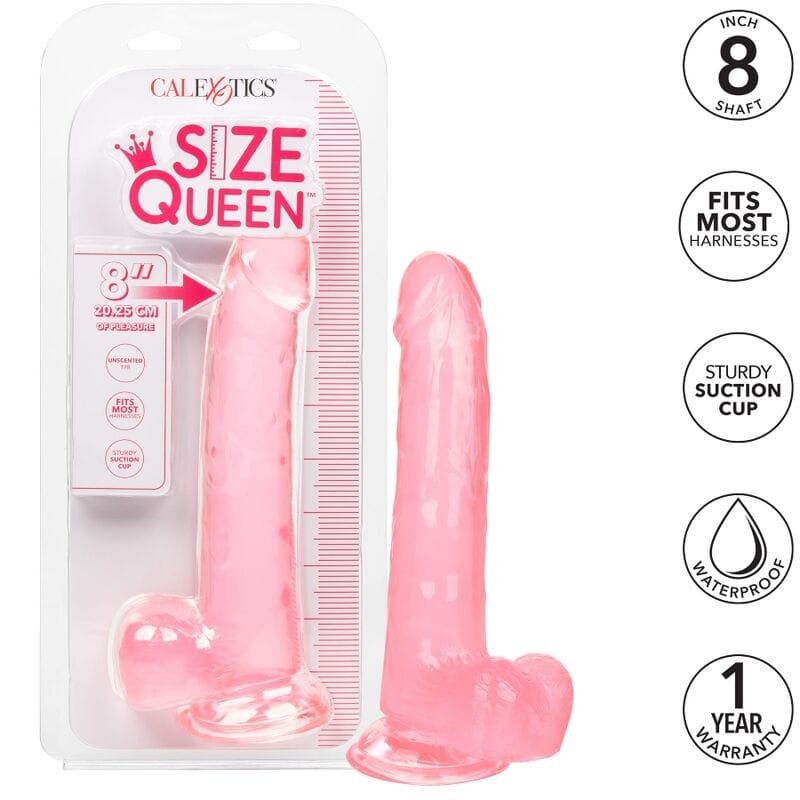 Dildo Große Königin Rosa 20,25 x 4,5 cm – Ansicht 2