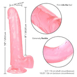 Dildo Große Königin Rosa 20,25 x 4,5 cm – Ansicht 3