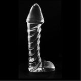 Dildo Hahnenfuß transparent 29 x 7,6 cm