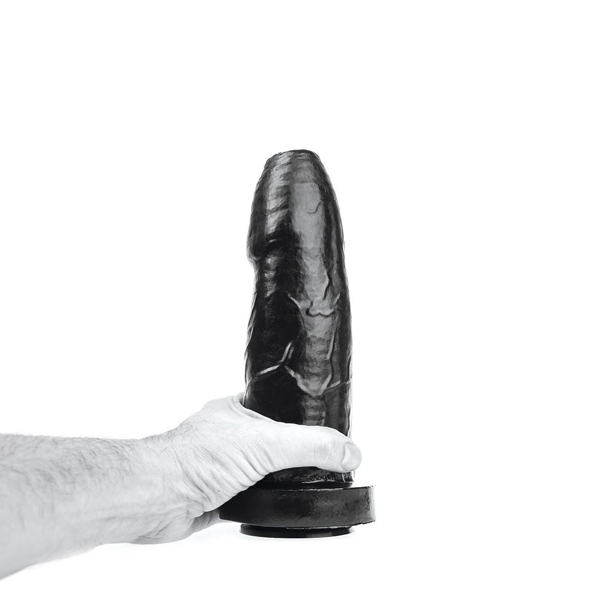 Dildo Handfest Schwarz 25 x 7 cm