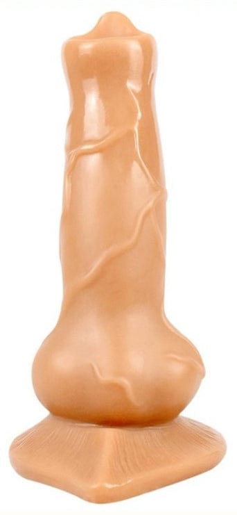 Dildo Hund Schwanz 12 x 4cm Fleisch