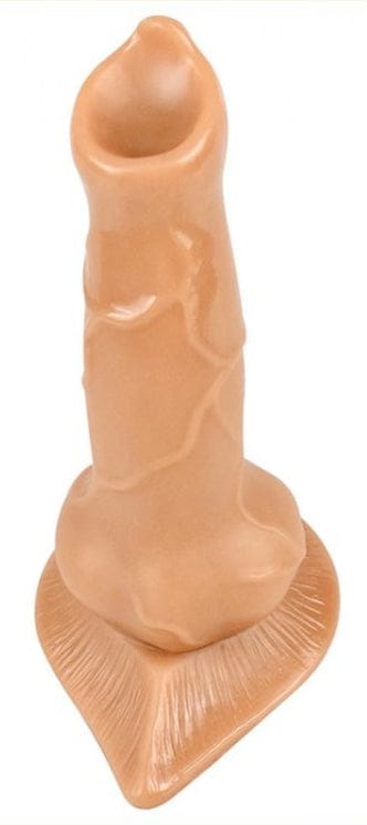 Dildo Hund Schwanz 12 x 4cm Fleisch