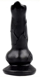 Dildo Hund Schwanz 12 x 4cm Schwarz