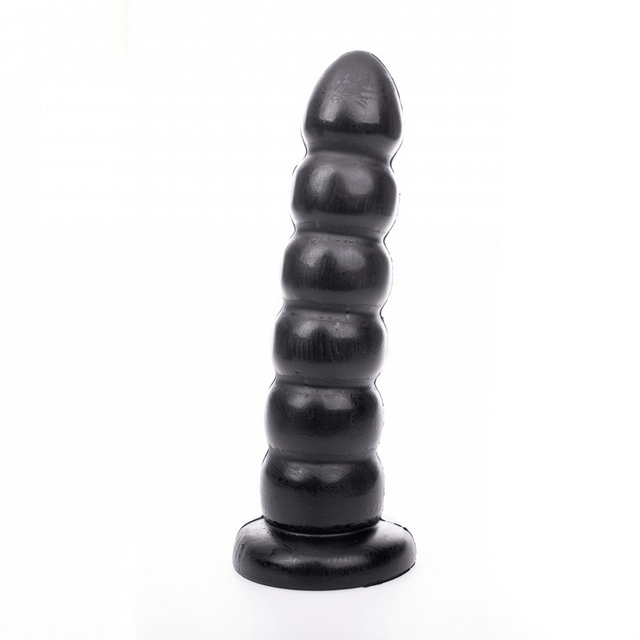 Dildo Hung System Yoo-Hoo mit Perlen Schwarz 27,5 cm