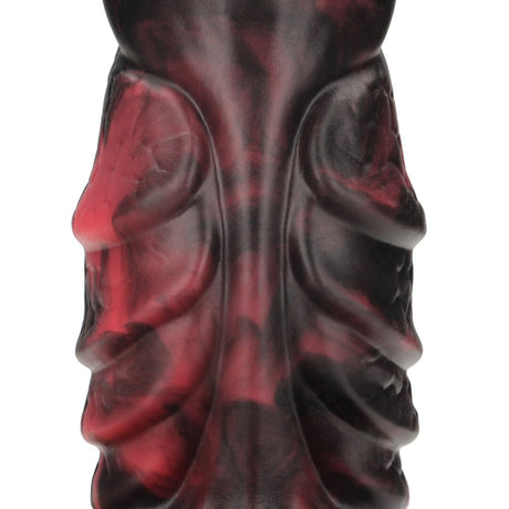 Dildo Infernal Demon aus Silikon Schwarz-Rot 21,5 x Ø 6 cm – Ansicht 5