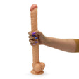 Dildo lang und dünn 40 x 3,7 cm Natur