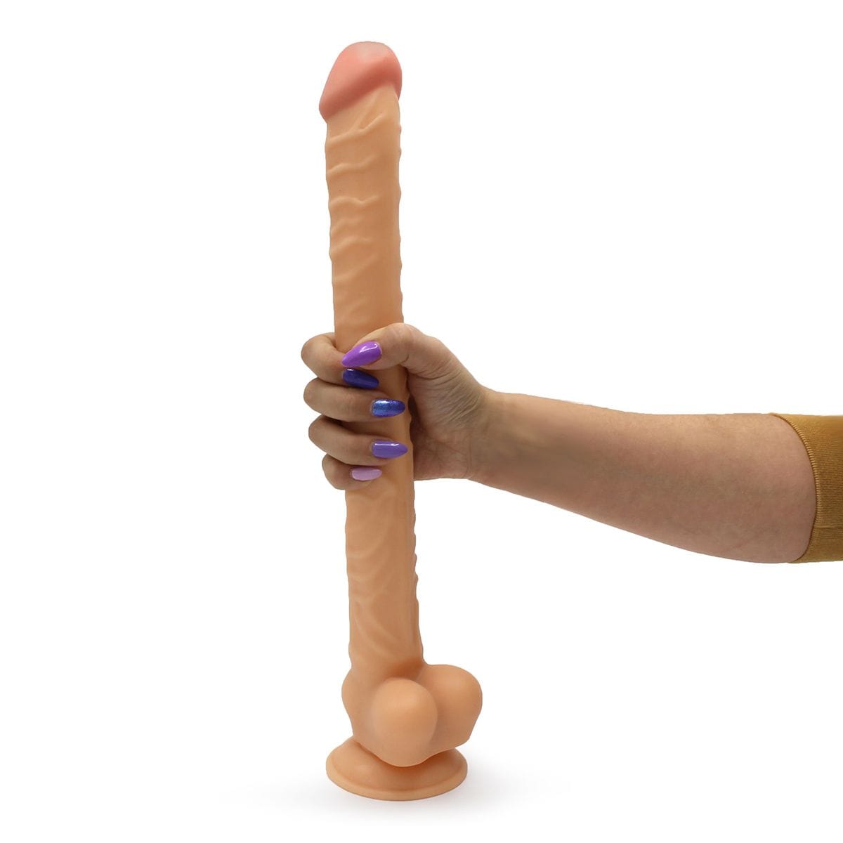 Dildo lang und dünn 40 x 3,7 cm Natur