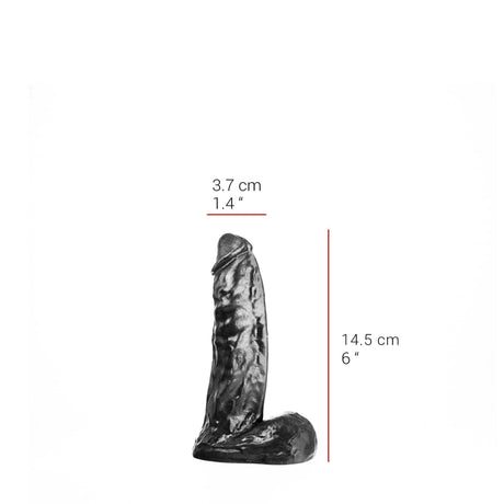Dildo Lustmacher schwarz 14,5 x 3,7 cm
