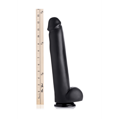 Dildo Master Cock Meister mit Saugfuß PVC Schwarz 26 x Ø 6,2 cm – Ansicht 6