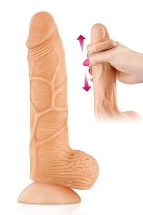 Dildo mit beweglicher Haut 20 x 4,5 cm