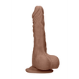 Dildo mit Hoden Braun 20,4 x Ø 5,6 cm