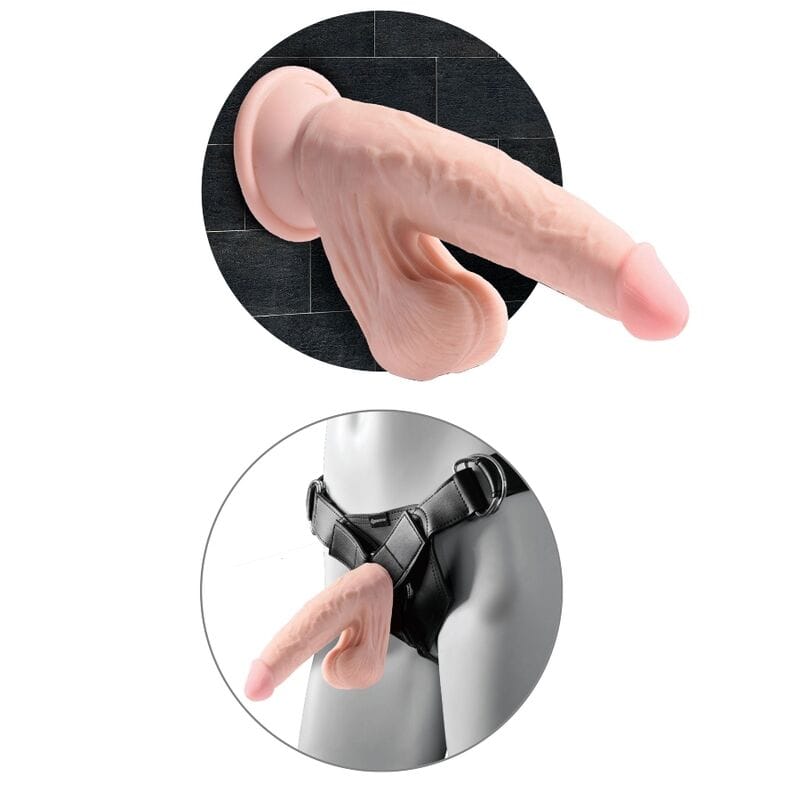 Dildo mit schwingenden Hoden 20,3 cm – Ansicht 5