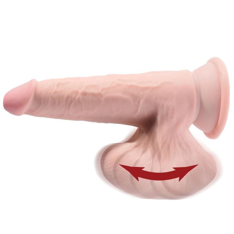 Dildo mit schwingenden Hoden 20,3 cm – Ansicht 4