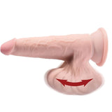 Dildo mit schwingenden Hoden Helle Haut 15,2 cm – Ansicht 4