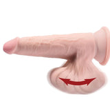 Dildo mit schwingenden Hoden Helle Haut 17,8 cm – Ansicht 3