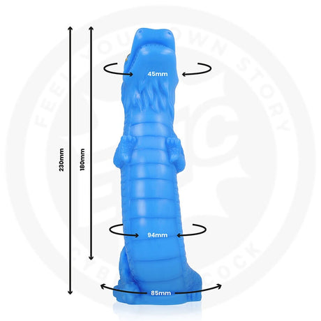 Dildo Naga Celestial Dragon Blau 18 cm