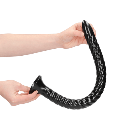 Dildo Ouch Anal Snake gedreht aus PVC Schwarz 50 x Ø 3,6 cm – Ansicht 4