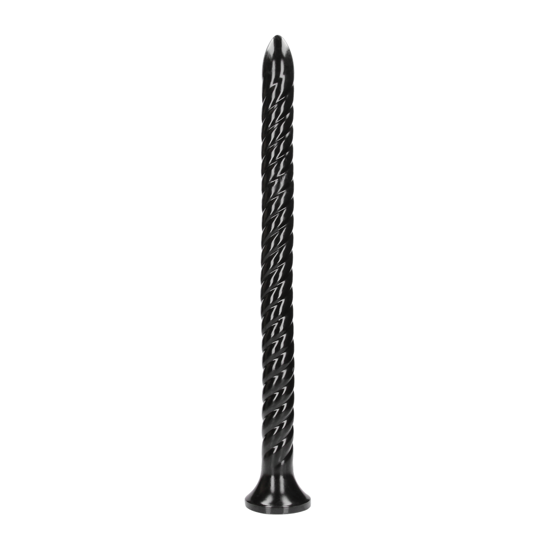 Dildo Ouch Anal Snake gedreht aus PVC Schwarz 50 x Ø 3,6 cm
