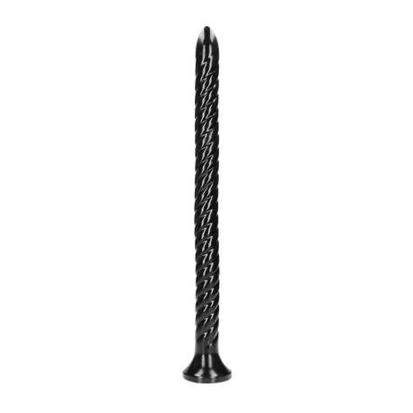 Dildo Ouch Anal Snake gedreht aus PVC Schwarz 50 x Ø 3,6 cm