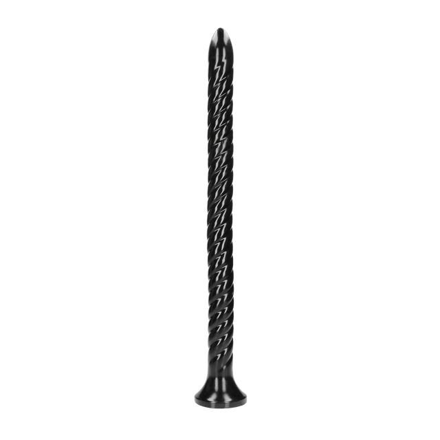 Dildo Ouch Anal Snake gedreht aus PVC Schwarz 50 x Ø 3,6 cm
