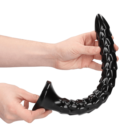 Dildo Ouch Anal Snake geschuppt aus PVC Schwarz 30 x Ø 3,4 cm – Ansicht 4