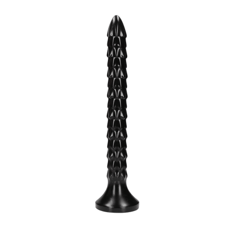Dildo Ouch Anal Snake geschuppt aus PVC Schwarz 30 x Ø 3,4 cm