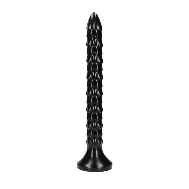 Dildo Ouch Anal Snake geschuppt aus PVC Schwarz 30 x Ø 3,4 cm
