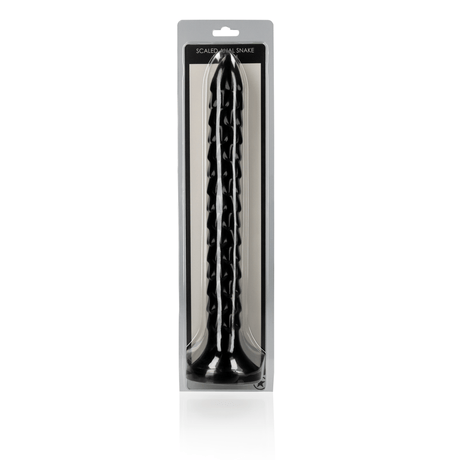 Dildo Ouch Anal Snake geschuppt aus PVC Schwarz 30 x Ø 3,4 cm – Ansicht 2