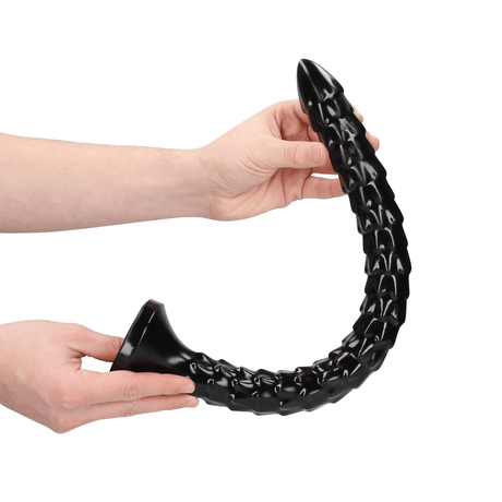 Dildo Ouch Anal Snake geschuppt aus PVC Schwarz 40 x Ø 3,4 cm – Ansicht 6
