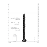 Dildo Ouch Anal Snake geschuppt aus PVC Schwarz 40 x Ø 3,4 cm – Ansicht 5