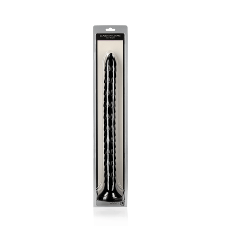 Dildo Ouch Anal Snake geschuppt aus PVC Schwarz 40 x Ø 3,4 cm – Ansicht 2