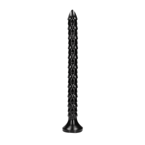 Dildo Ouch Anal Snake geschuppt aus PVC Schwarz 40 x Ø 3,4 cm