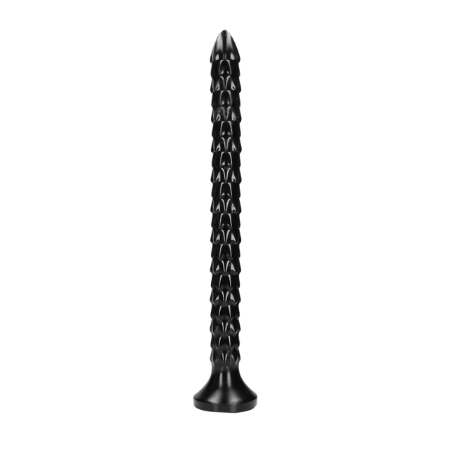 Dildo Ouch Anal Snake geschuppt aus PVC Schwarz 40 x Ø 3,4 cm