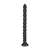 Dildo Ouch Anal Snake gestapelt aus PVC Schwarz 40 x Ø 3,5 cm