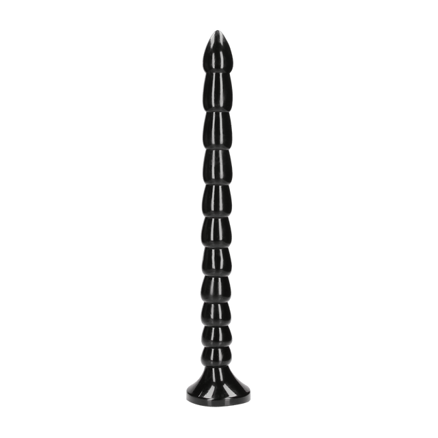 Dildo Ouch Anal Snake gestapelt aus PVC Schwarz 40 x Ø 3,5 cm
