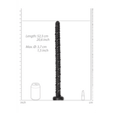 Dildo Ouch Ass Snake texturiert aus PVC Schwarz 51 x Ø 3,7 cm – Ansicht 3