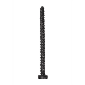 Dildo Ouch Ass Snake texturiert aus PVC Schwarz 51 x Ø 3,7 cm