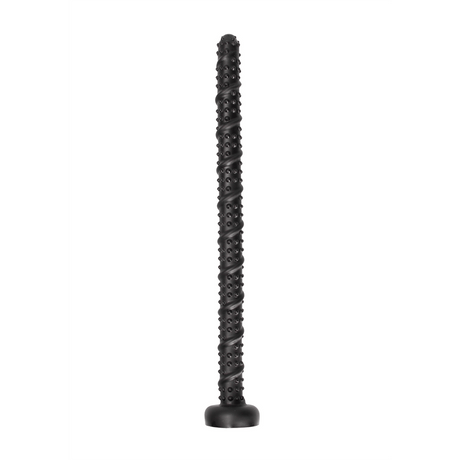 Dildo Ouch Ass Snake texturiert aus PVC Schwarz 51 x Ø 3,7 cm