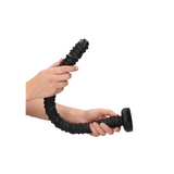 Dildo Ouch Ass Snake texturiert aus PVC Schwarz 51 x Ø 3,7 cm – Ansicht 4