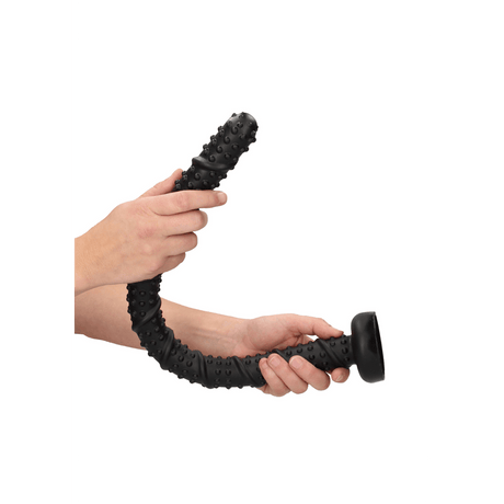Dildo Ouch Ass Snake texturiert aus PVC Schwarz 51 x Ø 3,7 cm – Ansicht 4