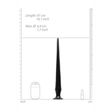 Dildo Ouch Ass Spike aus PVC Schwarz 40 x Ø 4,4 cm – Ansicht 3