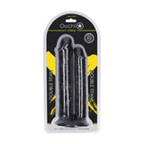 Dildo Ouch Double Titan mit zwei Schäften aus PVC Schwarz 24,5 x 8,9 cm – Ansicht 2