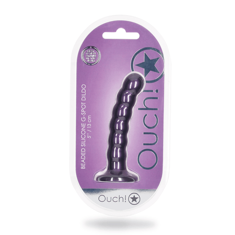 Dildo Ouch G-Punkt aus Silikon mit Perlen in vier Farben 12,8 x Ø 2,5 cm – Ansicht 16