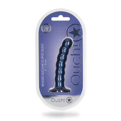 Dildo Ouch G-Punkt aus Silikon mit Perlen in vier Farben 12,8 x Ø 2,5 cm – Ansicht 9