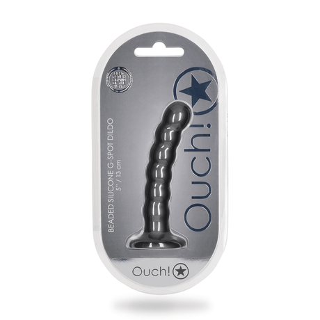 Dildo Ouch G-Punkt aus Silikon mit Perlen in vier Farben 12,8 x Ø 2,5 cm – Ansicht 2